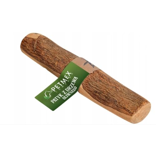 PETMEX Company Kauholz für Hunde aus Olivenholz - Holzknochen als Hundespielzeug - Kauknochen natürliches Hundezubehör (Größe M) von PETMEX COMPANY