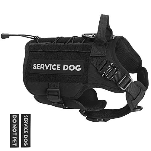 PETNANNY Taktisches Hundegeschirr – Service-Hundegeschirr, emotionale Unterstützung, ESA-Hundeweste mit Klettverschluss, Arbeits-Molle-Weste für Training Jagd PETNANNY Taktisches Hundegeschirr – Service-Hundegeschirr, emotionale Unterstützung, ESA-Hundeweste mit Klettverschluss, Arbeits-Molle-Weste für Training Jagd von PETNANNY