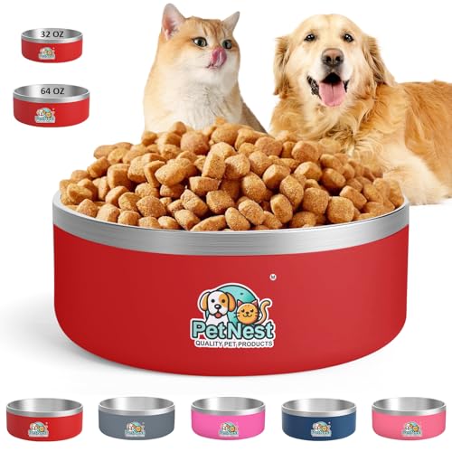 Hundenäpfe aus Edelstahl – Futternäpfe für kleine, mittelgroße und große Hunde, kein Verschütten von Welpennäpfen, Katzenfutternapf, niedlich, rosa, blau, Futternapf-Sets für Mädchen und Jungen, Hundenäpfe aus Edelstahl – Futternäpfe für kleine, mittelgroße und große Hunde, kein Verschütten von Welpennäpfen, Katzenfutternapf, niedlich, rosa, blau, Futternapf-Sets für Mädchen und Jungen, von PETNEST