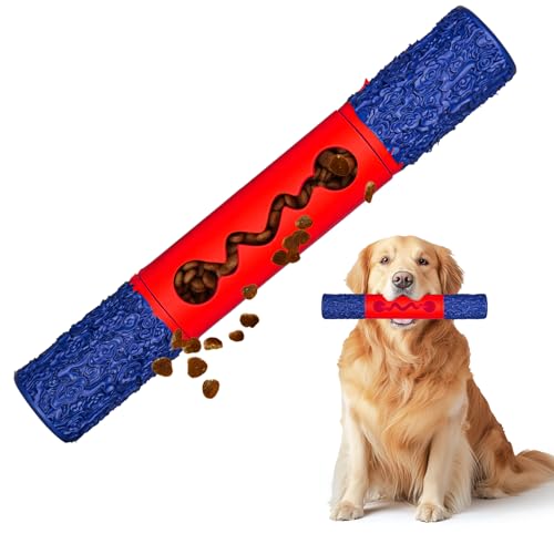PETOPIA Kauspielzeug für große Hunde, aggressive Kauer, unzerstörbar, Set (Blau und Rot) von PETOPIA
