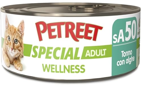 PETREET Special Adult Wellness - Thunfisch mit Algen - Packung mit 48 Stück x 70 g PETREET Special Adult Wellness - Thunfisch mit Algen - Packung mit 48 Stück x 70 g von PETREET