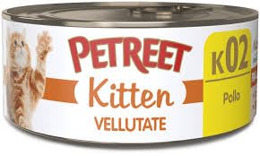 Petreet Dose Katze K02 Kitten samtig K02 Huhn 48 Packungen à 60 Gramm von PETREET