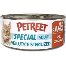 Petreet Dosen Sa45 Samt sterilisiert Huhn mit Kürbis 24 Packungen zu 70 Gramm von PETREET