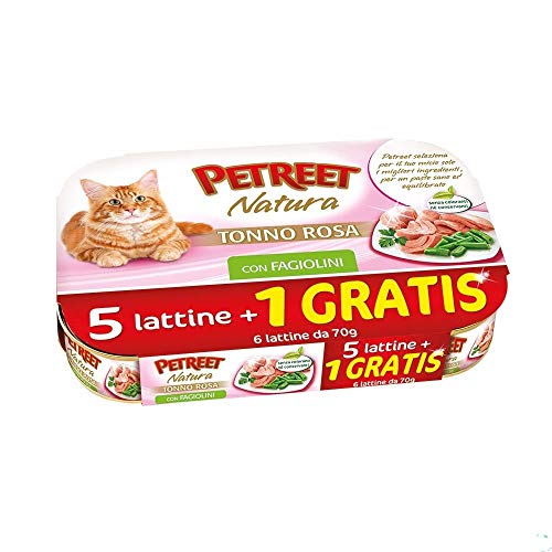 Petreet Natura tonno rosa Confezione risparmio 5+1 omaggio da 70 gr con varie combinazioni di gusti von PETREET