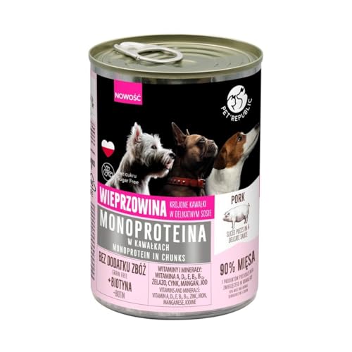 PETREPUBLIC Nassfutter Schweinefleisch 400 g von PETREPUBLIC