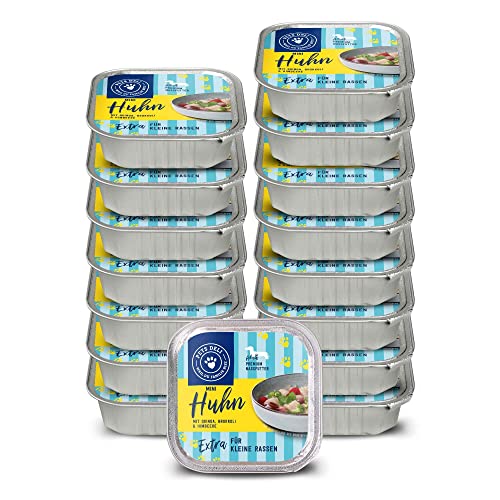 Pets Deli Nassfutter für kleine Hunderassen mit Huhn, Quinoa, Brokkoli und Himbeere ohne Zucker und Gluten 6 x 200g von Pets Deli