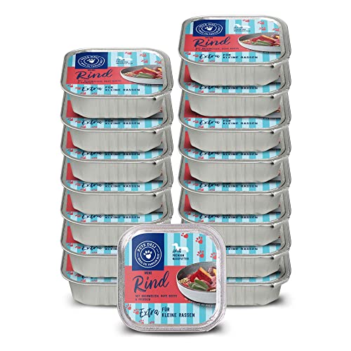 Pets Deli Nassfutter für kleine Hunderassen mit Rind, Buchweizen, Rote Beete und Salbei ohne Zucker und Gluten 6 x200g von Pets Deli