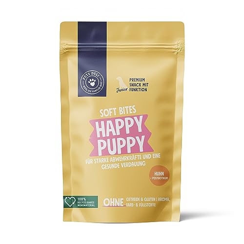 Pets Deli Happy Puppy Welpen Snack für Hunde – Stärkt nachweislich Abwehrkräfte & Verdauung – mit innovativen Postbiotika (300g) Pets Deli Happy Puppy Welpen Snack für Hunde – Stärkt nachweislich Abwehrkräfte & Verdauung – mit innovativen Postbiotika (300g) von Pets Deli