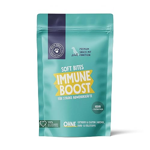 Pets Deli Immune Boost Immun Snack für Hunde – Stärkt nachweislich Abwehrkräfte – mit innovativen Postbiotika (300g) von PETS DELI - NATURAL PET FOOD