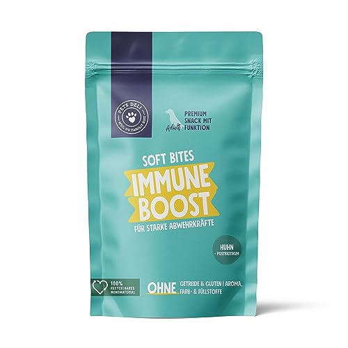 Pets Deli Immune Boost Immun Snack für Hunde – Stärkt nachweislich Abwehrkräfte – mit innovativen Postbiotika (300g) von Pets Deli