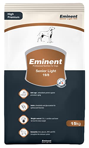 Eminent Senior Light (1x 15 kg)| High Premium Hundefutter |Trockenfutter für ältere und übergewichtige Hunde von PETS EMPIRE