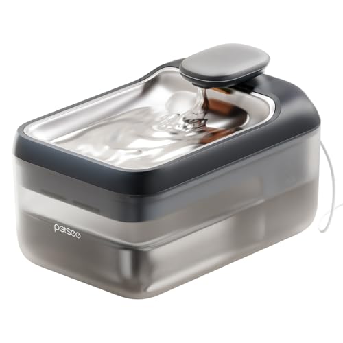 PETSEE Automatischer Haustier Wasserbrunnen 4.5L Große Kapazität Edelstahl Getränketablett Katze Wasserspender Ultra-leise Pumpe Multi-Filtrationssystem für Katzen, Hunde, Mehrere Haustiere S7 Lite PETSEE Automatischer Haustier Wasserbrunnen 4.5L Große Kapazität Edelstahl Getränketablett Katze Wasserspender Ultra-leise Pumpe Multi-Filtrationssystem für Katzen, Hunde, Mehrere Haustiere S7 Lite von PETSEE