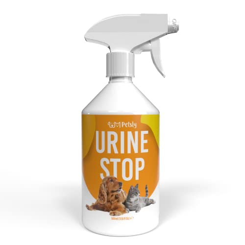 PETSLY Mildes Hunde & Katzenabwehrspray - Hygienisches Hunde & Katzenspray gegen urinieren im Haus - auch als Kratz & Knabberschutz, Anti Hunde Spray zur Hundeabwehr oder als Katzenschreck Spray 500ml von Petsly