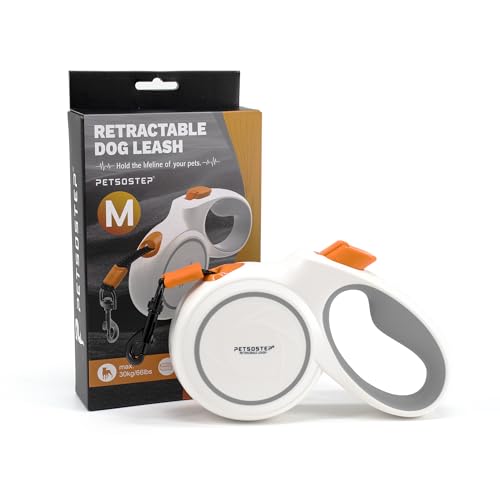 PETSOSTEP Einziehbare Hundeleine mit rutschfestem Griff, 360° verhedderungsfrei, glattes und langlebiges Nylonband PETSOSTEP Einziehbare Hundeleine mit rutschfestem Griff, 360° verhedderungsfrei, glattes und langlebiges Nylonband von PETSOSTEP