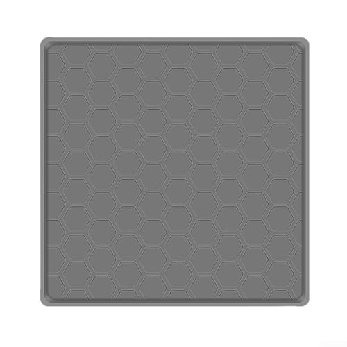 Effektive Auslaufmatte für Kühlschränke und Haustierbereiche, aus Silikon für lange Lebensdauer (Grau) von PETSTIBLE