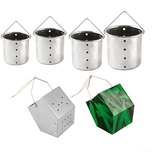 Futterspender aus Edelstahl mit Drainagelöchern, ideal für Wildangeln, Größe M Futterspender aus Edelstahl mit Drainagelöchern, ideal für Wildangeln, Größe M von PETSTIBLE