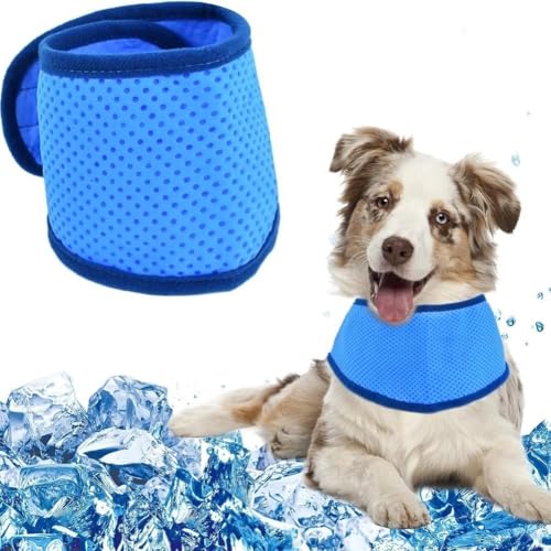 Haustierhalstuch, kühlendes Hundehalstuch für Hunde und Katzen, beruhigendes Halsband für Haustiere, atmungsaktives Haustierzubehör (S) von PETSTIBLE