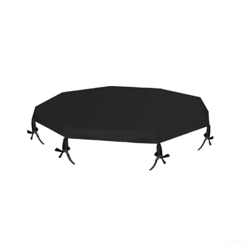 Laufgitterabdeckung für den Außenbereich, Oxford-Gewebe, wasserdicht, Sonnenschutz, Überdachung, Schattenschutz für Hunde, Kaninchen, Kleintiere (schwarz) von PETSTIBLE