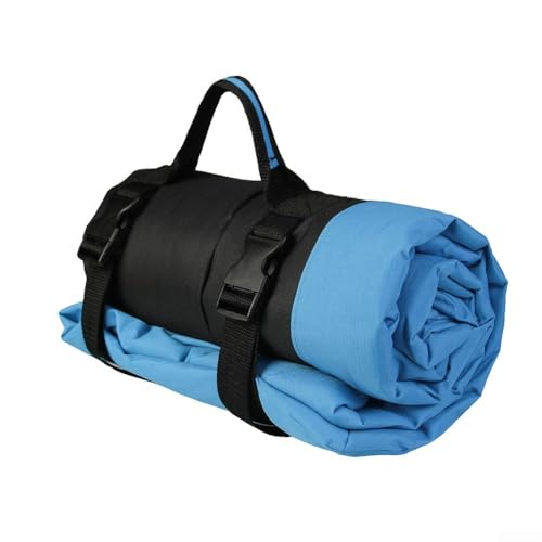 PETSTIBLE Wasserdichte Haustierbett-Matte, faltbar, 600D-Oxford-Gewebe, warmes Hundekissen für Outdoor-Aktivitäten mit für Hunde (blau) von PETSTIBLE