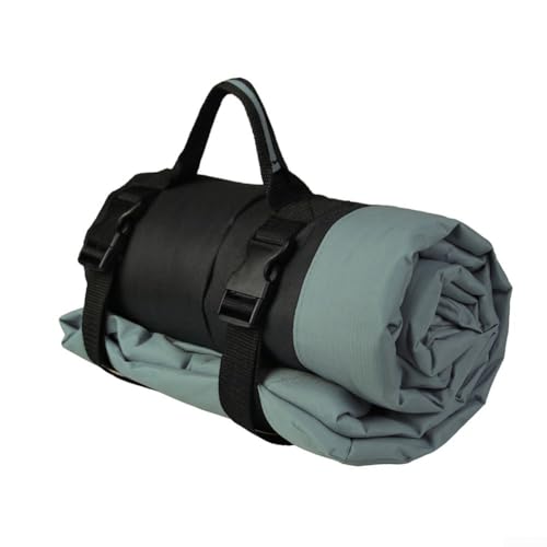 PETSTIBLE Wasserdichte Haustierbett-Matte, faltbar, 600D-Oxford-Gewebe, warmes Hundekissen für Outdoor-Aktivitäten mit für Hunde (grau) von PETSTIBLE