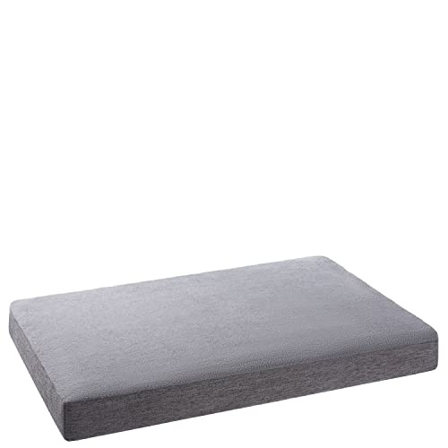 PETSTUFF Orthopädisches Hundebett Bezug abnehmbar waschbar Farb- und Größenwahl, hellgrau, XS von PETSTUFF