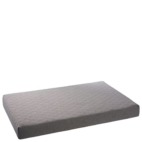 PETSTUFF Orthopädisches Hundebett Bezug abnehmbar waschbar Farb- und Größenwahl, hellgrau, L von PETSTUFF