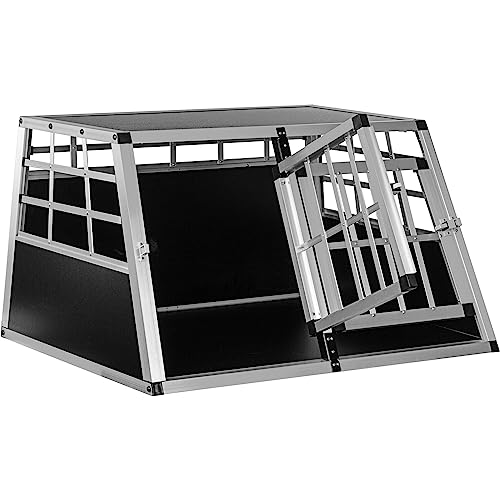 PETSTUFF Hundetransportbox gerade Rückwand 90°, Aluminium, robust, verschließbar, Verschiedene Größen von PETSTUFF