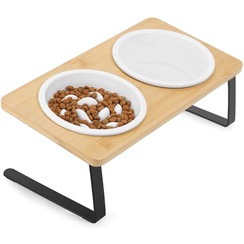 PETTOM Anti Schling Napf Katzen Erhöht Set von PETTOM