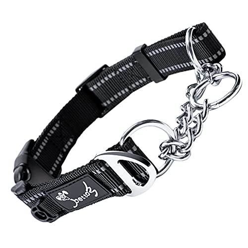 PETTOM Hundehalsband, Zugstopp Halsband Hunde mit Sicherheitsschloss, Halsband Breit Verstellbar und Reflektierend für Große Mittlere und Kleine Hunde PETTOM Hundehalsband, Zugstopp Halsband Hunde mit Sicherheitsschloss, Halsband Breit Verstellbar und Reflektierend für Große Mittlere und Kleine Hunde von PETTOM