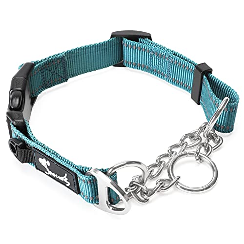 PETTOM Hundehalsband Zugstopp, Halsband Hunde Martingal mit Sicherheitsschloss Verstellbar und Reflektierend für Große Mittlere und Kleine Hunde PETTOM Hundehalsband Zugstopp, Halsband Hunde Martingal mit Sicherheitsschloss Verstellbar und Reflektierend für Große Mittlere und Kleine Hunde von PETTOM