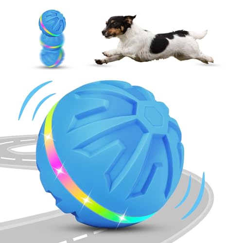 PETTOM Hundespielzeug Ball, Hundeball Elektrisch, Selbstrollender Ball Hund Groß 8,2cm, Interaktives Hundespielzeug Große Mittle Hunde Ball Automatisch von PETTOM