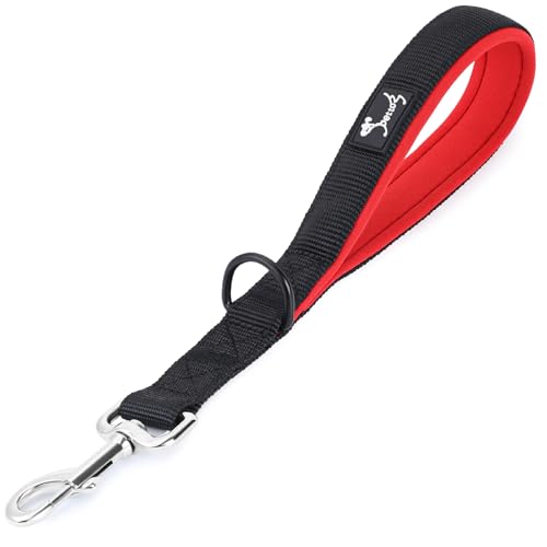 PETTOM Kurzführer Hund, Hundeleine Kurz Nylon, Kurze Leine Hund 32cm, Kurze Hundeleine für Große Mittelgroße und Kleine Hunde von PETTOM