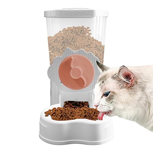 Automatischer Wassernapf für Haustiere | Automatischer Tränke-Futterspender für Haustierkatzen | Abnehmbarer Trockenfutter- und Wasserspender für Haustiere, geeignet für Katzen, Hunde, Petufun von PETUFUN