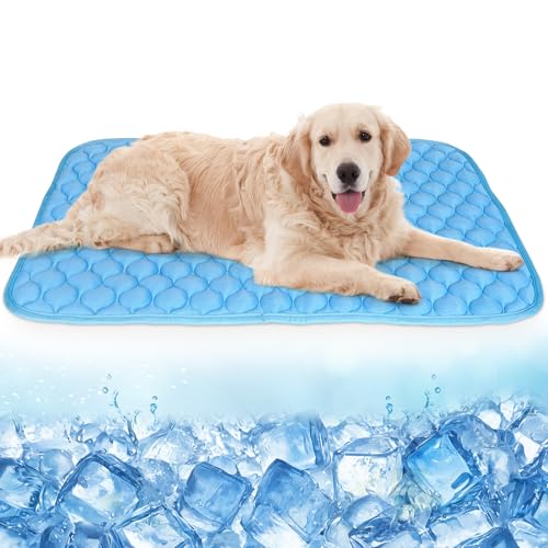 PETZOOKA Kühlmatte für Hunde und Katzen, waschbar, tragbar, für den Sommer, 100 x 70 cm von PETZOOKA