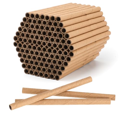 120 Stück Mauer Bienenhaus, 15,2cm Lang Pappe Nachfüllpackungen für Bienen Röhren 8mm Innendurchmesser Bienennistpapier-Röhreneinsätze Bienenstöcke Röhrenersatz 120 Stück Mauer Bienenhaus, 15,2cm Lang Pappe Nachfüllpackungen für Bienen Röhren 8mm Innendurchmesser Bienennistpapier-Röhreneinsätze Bienenstöcke Röhrenersatz von PEUTIER