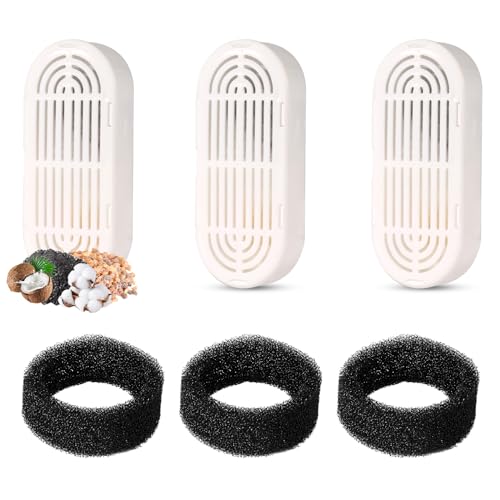 3stk Trinkbrunnen Filter für Katze und 3stk Vorfilterschwämme, Ersatz für Trinkbrunnenfilter Schaumfilter für Haustierbrunnen für Automatischen 3,2L Haustier-Trinkbrunnen 3stk Trinkbrunnen Filter für Katze und 3stk Vorfilterschwämme, Ersatz für Trinkbrunnenfilter Schaumfilter für Haustierbrunnen für Automatischen 3,2L Haustier-Trinkbrunnen von PEUTIER