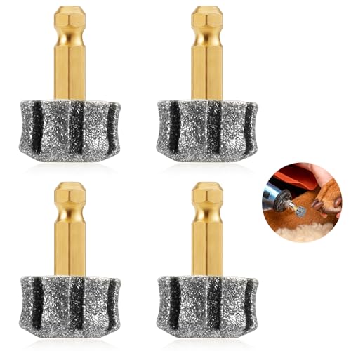 PEUTIER 4 Stück Krallenschleifer für Hunde, Diamant-Hunde-Nagelschleifer-Bit Kompatibel mit Casfuy Haustier-Nagelschleifer-Räder für Große Mittlere und Kleine Hunde Nagelschneider PEUTIER 4 Stück Krallenschleifer für Hunde, Diamant-Hunde-Nagelschleifer-Bit Kompatibel mit Casfuy Haustier-Nagelschleifer-Räder für Große Mittlere und Kleine Hunde Nagelschneider von PEUTIER
