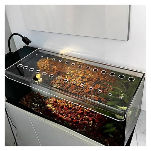 PEYNIR Aquarium Deckel Acryl-Aquariumabdeckung, Quadratisch Aquarium-Anti-Sprungdeckel mit Loch, zum Schutz vor herausspringenden Fischen Schutz für Katzen(L90xW35cm/35.4x13.8in) von PEYNIR