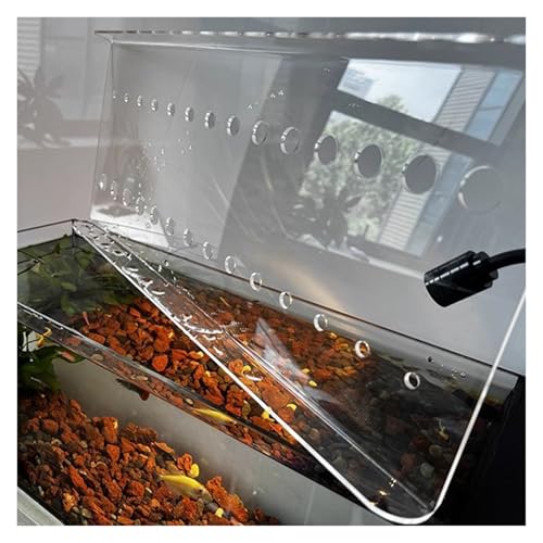 PEYNIR Aquarium Deckel Maßgefertigte Größe Aquariumdeckel Klare Acrylplatte Aquariumüberdachung Haus Veranda Fischfangschutz Katzenfangschutz Obere Montage(L60xW45cm/23.6x17.7in) von PEYNIR