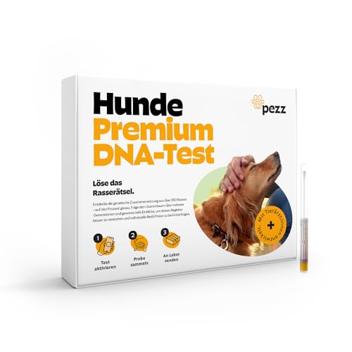 PEZZ DNA Premium Test für Hunde zur Rassebestimmung + MDR1 | Über 350 Rassen mit Stammbaum | Screening auf Medikamentenunverträglichkeit + 210 Erkrankungen und Körpermerkmale | gratis Labor-Versand PEZZ DNA Premium Test für Hunde zur Rassebestimmung + MDR1 | Über 350 Rassen mit Stammbaum | Screening auf Medikamentenunverträglichkeit + 210 Erkrankungen und Körpermerkmale | gratis Labor-Versand von PEZZ