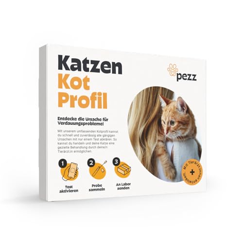Pezz Großes Kotprofil 3-in-1 Test für Katzen für Parasiten/Würmer, Durchfall & Verdauung | Nur eine Probe | Alle häufigsten Parasiten, Durchfallerreger und die Verdauungsfunktion | gratis Laborversand Pezz Großes Kotprofil 3-in-1 Test für Katzen für Parasiten/Würmer, Durchfall & Verdauung | Nur eine Probe | Alle häufigsten Parasiten, Durchfallerreger und die Verdauungsfunktion | gratis Laborversand von PEZZ