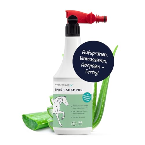 Pferdepflege24 Mildes Pferdeshampoo mit Foam Sprayer - Basis Pferde Shampoo 0,5l, 1l, 2,5l, 5l & 10l Liter pH Neutral - Seidiger Glanz, leichte Kämmbarkeit & gesundes Haar Pferdepflege24 Mildes Pferdeshampoo mit Foam Sprayer - Basis Pferde Shampoo 0,5l, 1l, 2,5l, 5l & 10l Liter pH Neutral - Seidiger Glanz, leichte Kämmbarkeit & gesundes Haar von PFERDEPFLEGE24