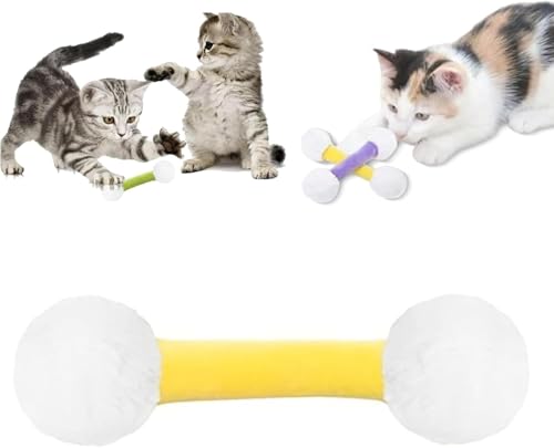 PFHFRJZLQ Katzenspielzeug, riesige interaktive Katzen-Kick-Sticks aus Baumwolle, Robustes Kauspielzeug zum Beißring, riesiges Katzenspielzeug mit Wattestäbchen für Kätzchen und Katzenliebhaber PFHFRJZLQ Katzenspielzeug, riesige interaktive Katzen-Kick-Sticks aus Baumwolle, Robustes Kauspielzeug zum Beißring, riesiges Katzenspielzeug mit Wattestäbchen für Kätzchen und Katzenliebhaber von PFHFRJZLQ