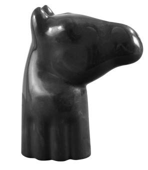 Kunststoffpferdekopf, schwarz von PFIFF
