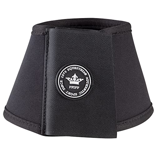 PFIFF 102998 Springglocken, mit Klettverschluss aus Neopren, 1 Paar Schwarz XL von PFIFF