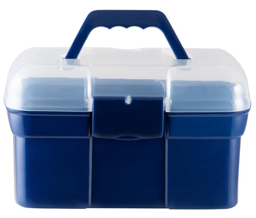 PFIFF 101752 gefüllte Putzkiste Sternenzauber, Putzbox mit Putzzeug Pferdepflege Blau von PFIFF