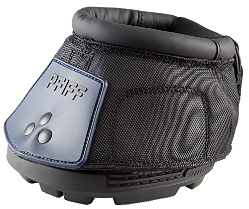 PFIFF 102855 Pferde Hufschuh Behandlungsschuh, 2 Stück, Schwarz-Blau Gr. 1 von PFIFF