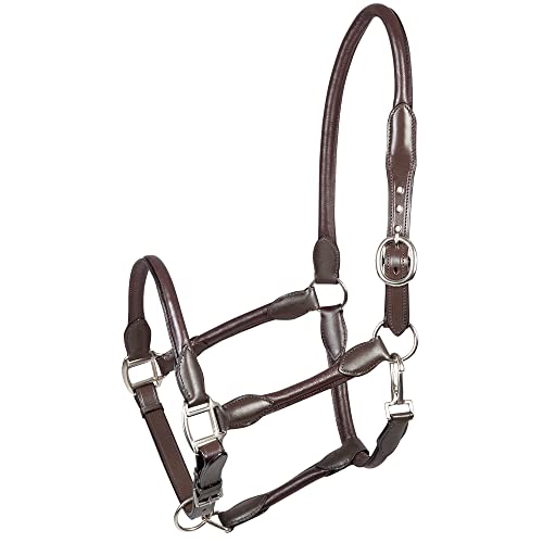 PFIFF 102923 Halfter Redonda, Lederhalfter Softleder, Rundgenäht, Braun Pony von PFIFF