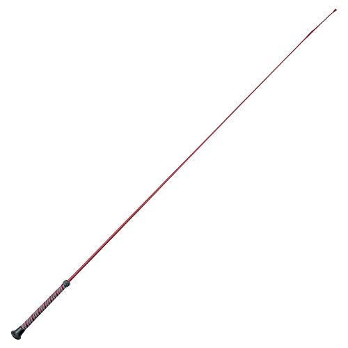PFIFF 102928 Dressurgerte, Fiberglaskern, Griff zweifarbig gummiert, Bordeaux 110cm von PFIFF
