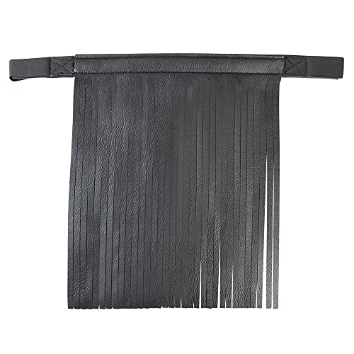 PFIFF 102953 Fliegenband Kunstleder, Fliegenschutz mit Klett, Insektenschutz für Halfter oder Trense, Schwarz, Full von PFIFF
